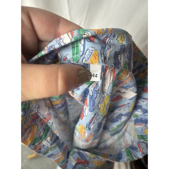 Giangi Napoli Womens Oxford Button Down Classic Cars 44 Collared - Picture 6 of 7